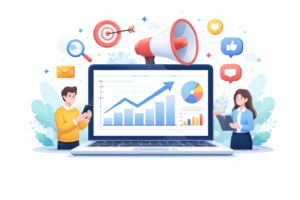 Webマーケティングイラスト